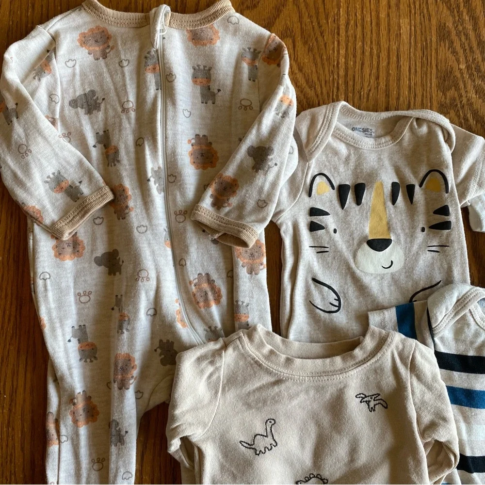 Baby Boy One-Piece Bodysuit Onesie Bundle